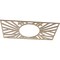 Ekena Millwork Hoover Wood Fretwork Pierced Ceiling Medallion, Birch, 36"W x 18"H x 13 3/8"ID x 3/8"T CMWP36X18X0375HOBI - alternate 2
